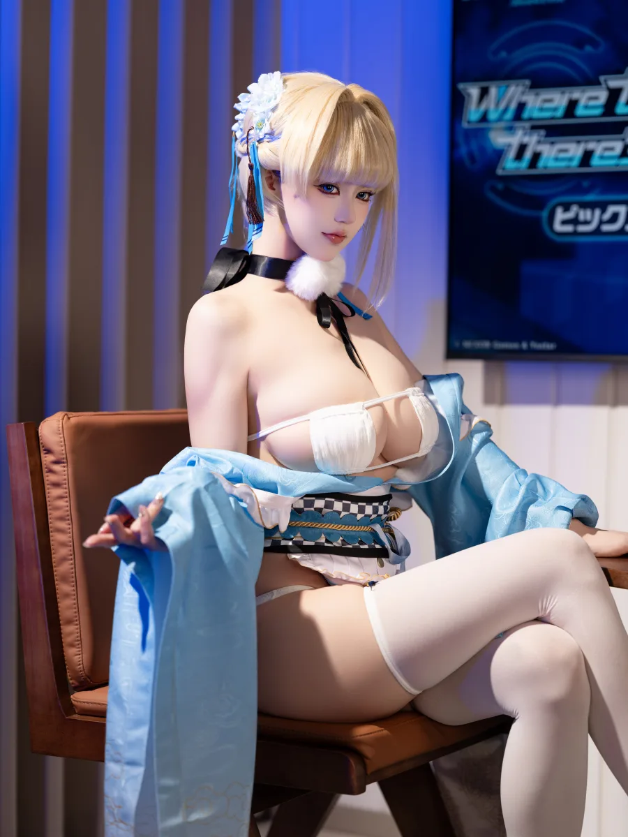 小仓千代w 飞鸟马时浴衣-福利虾虾