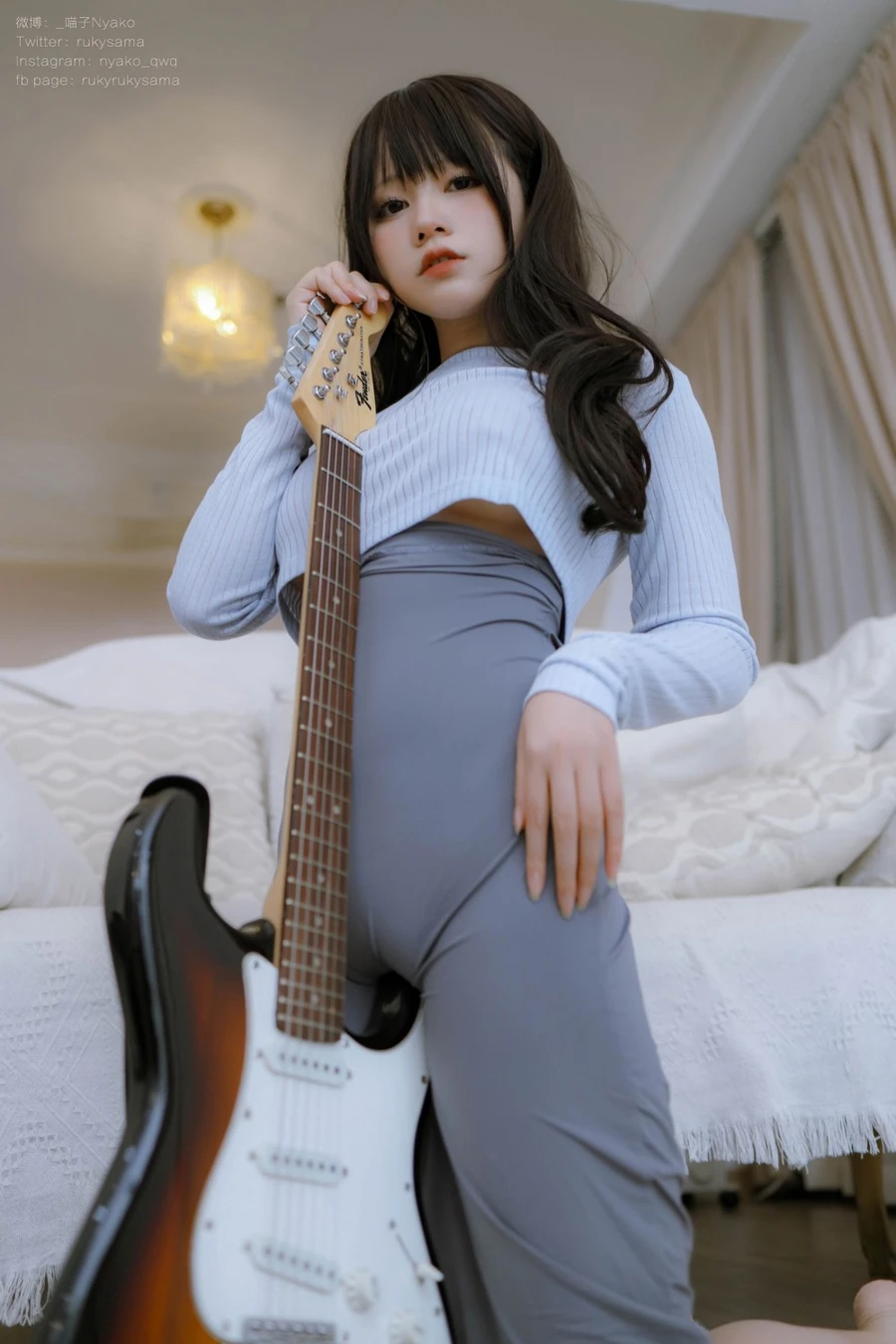 Nyako喵子 - 吉他妹妹 连衣裙 [71P1V-712M]