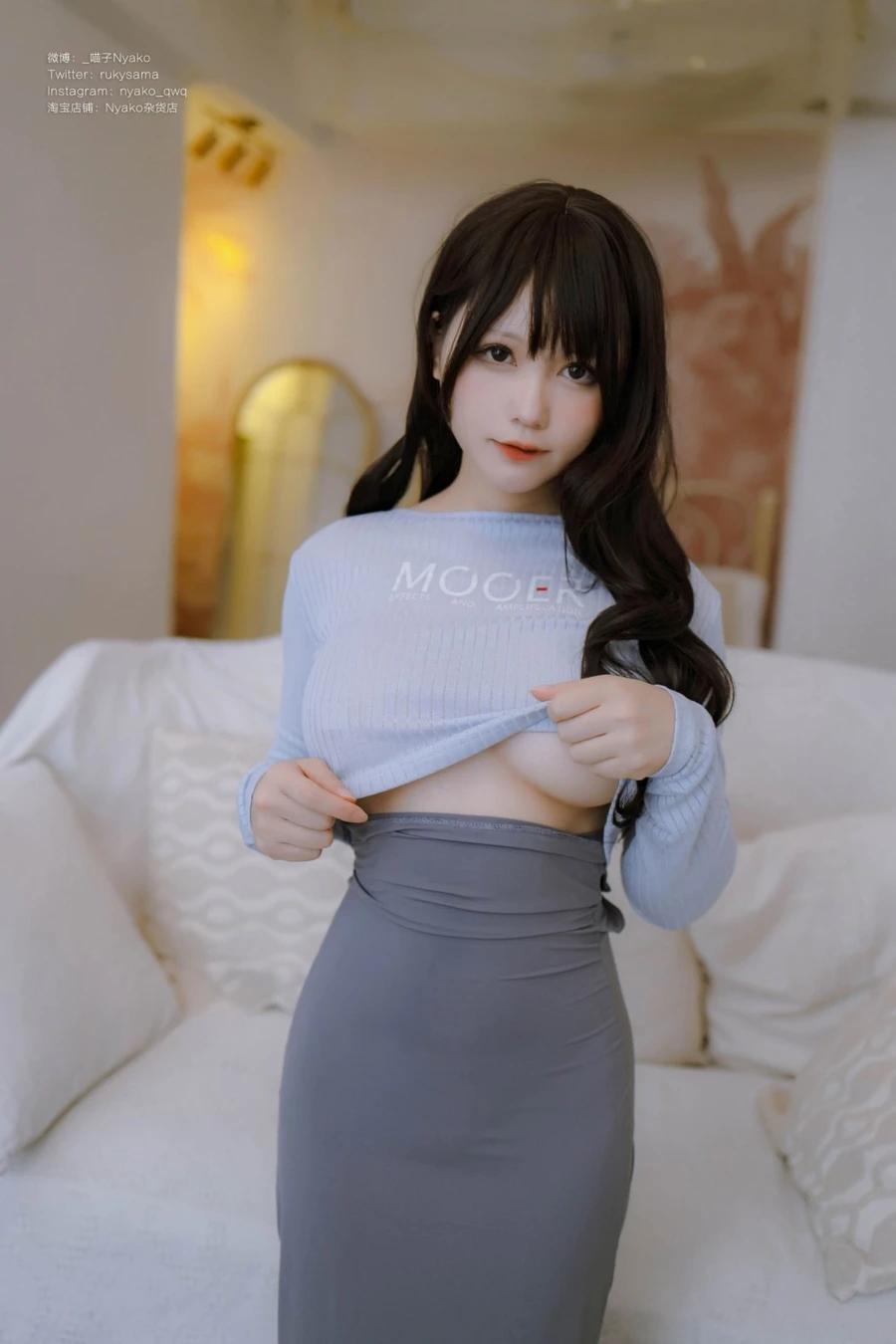 Nyako喵子 - 吉他妹妹 连衣裙 [71P1V-712M]